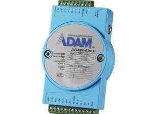 ADAM 6024 A1E - Módulo TCP Modbus de entrada / saída universal isolado de 12 canais