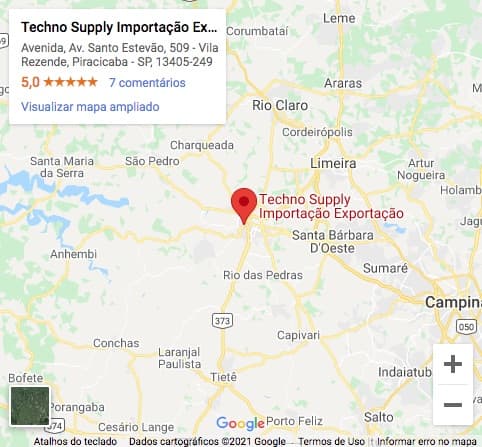 Techno Supply Mapa da Localização
