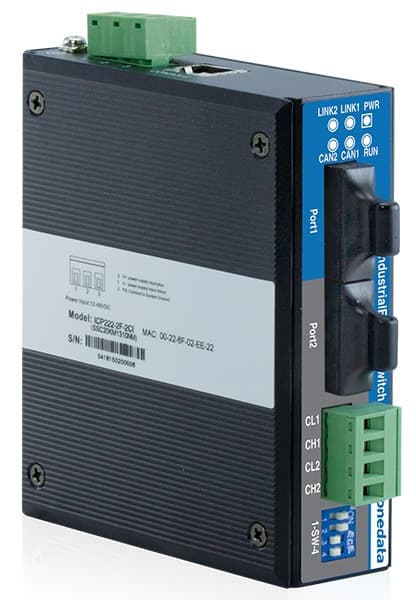 ICP222-2F-2CI DIN-Rail Mounting 2-CAN Server