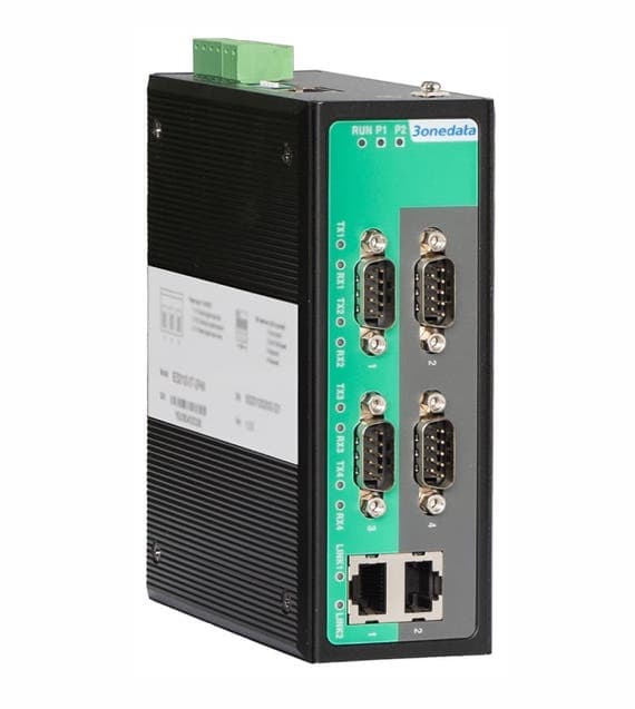 Modbus Gateway 4 RS-232/485/422 + 2 100M Ethernet Portas